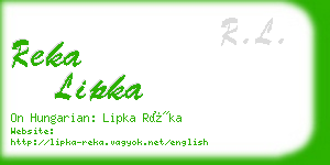 reka lipka business card